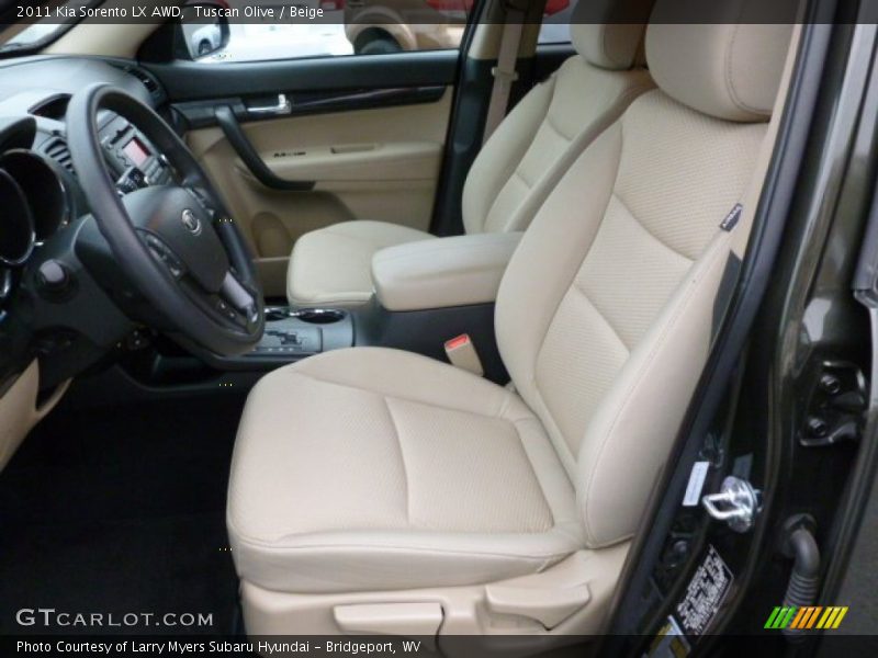 Tuscan Olive / Beige 2011 Kia Sorento LX AWD