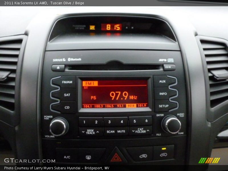 Tuscan Olive / Beige 2011 Kia Sorento LX AWD