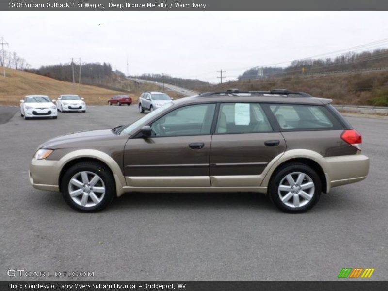 Deep Bronze Metallic / Warm Ivory 2008 Subaru Outback 2.5i Wagon