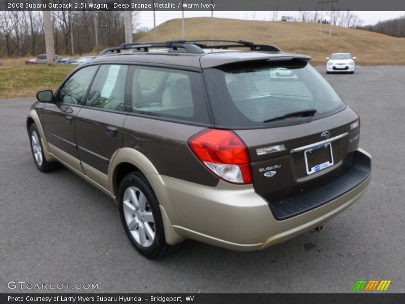 Deep Bronze Metallic / Warm Ivory 2008 Subaru Outback 2.5i Wagon