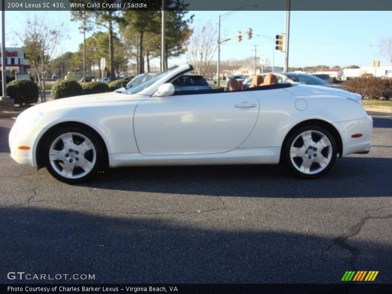 White Gold Crystal / Saddle 2004 Lexus SC 430