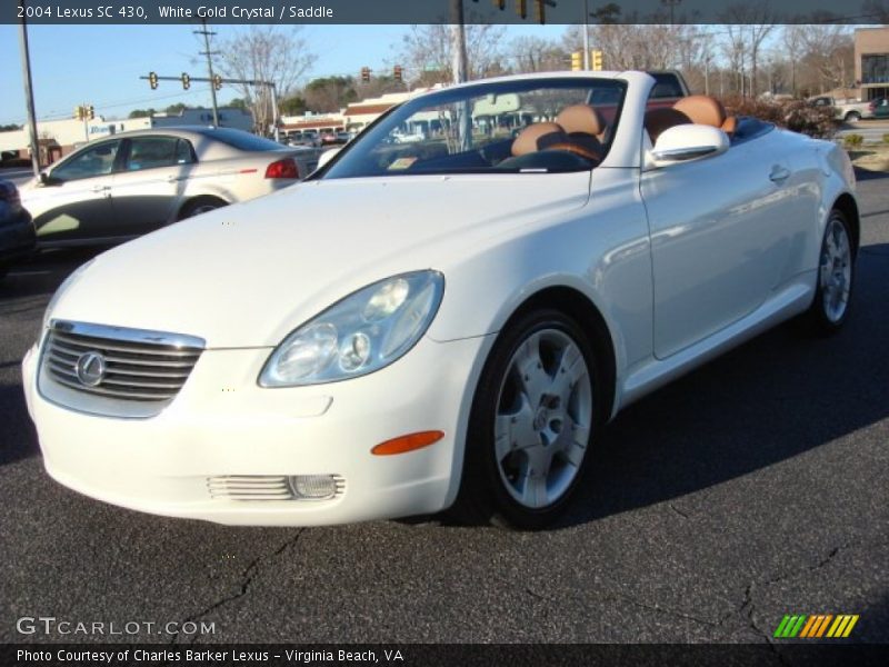 White Gold Crystal / Saddle 2004 Lexus SC 430