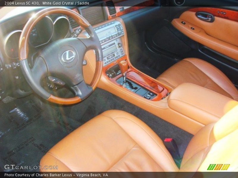 White Gold Crystal / Saddle 2004 Lexus SC 430