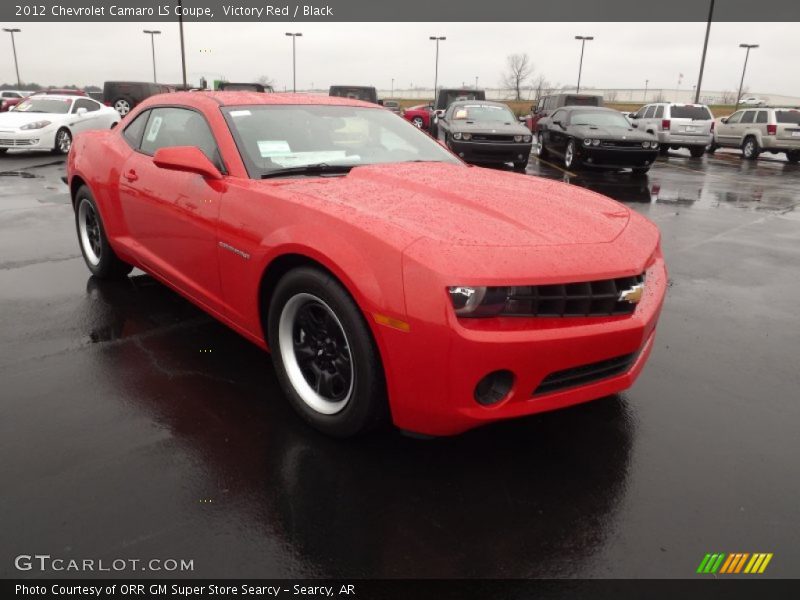 Victory Red / Black 2012 Chevrolet Camaro LS Coupe