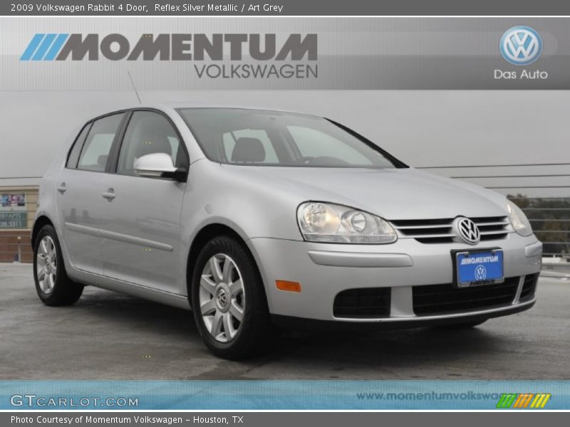 Reflex Silver Metallic / Art Grey 2009 Volkswagen Rabbit 4 Door