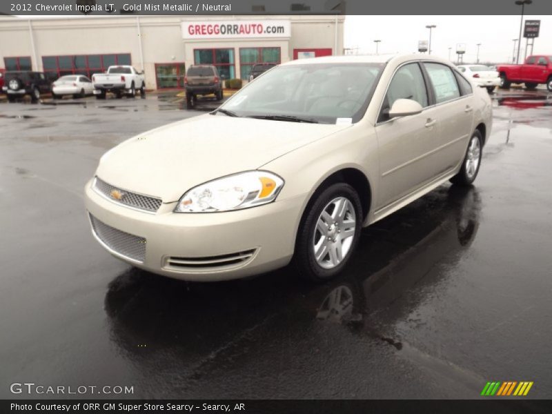 Gold Mist Metallic / Neutral 2012 Chevrolet Impala LT