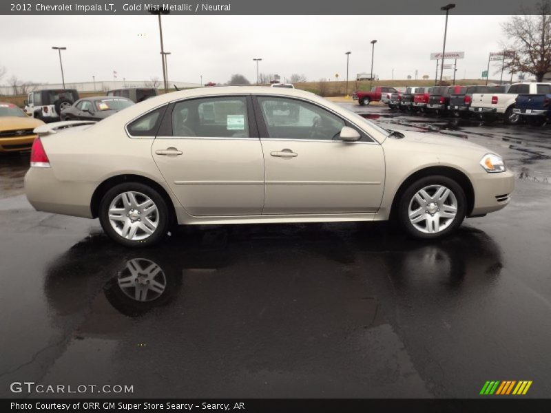 Gold Mist Metallic / Neutral 2012 Chevrolet Impala LT
