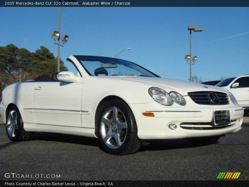 Alabaster White / Charcoal 2005 Mercedes-Benz CLK 320 Cabriolet