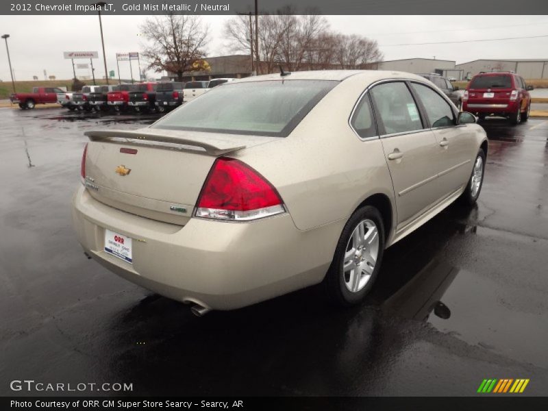 Gold Mist Metallic / Neutral 2012 Chevrolet Impala LT