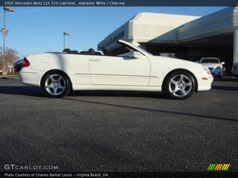 Alabaster White / Charcoal 2005 Mercedes-Benz CLK 320 Cabriolet