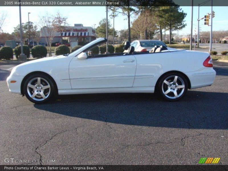 Alabaster White / Charcoal 2005 Mercedes-Benz CLK 320 Cabriolet
