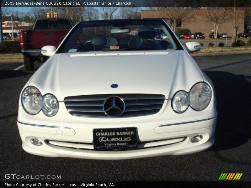 Alabaster White / Charcoal 2005 Mercedes-Benz CLK 320 Cabriolet