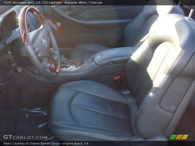 Alabaster White / Charcoal 2005 Mercedes-Benz CLK 320 Cabriolet