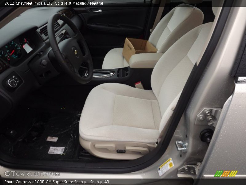 Gold Mist Metallic / Neutral 2012 Chevrolet Impala LT