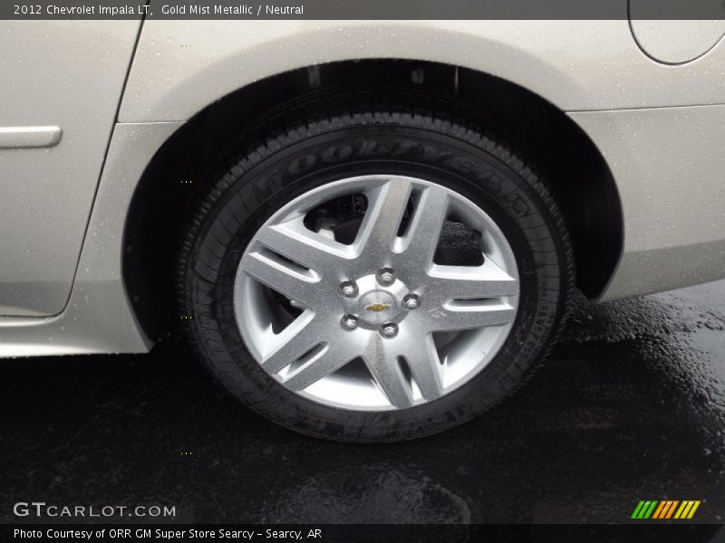 Gold Mist Metallic / Neutral 2012 Chevrolet Impala LT