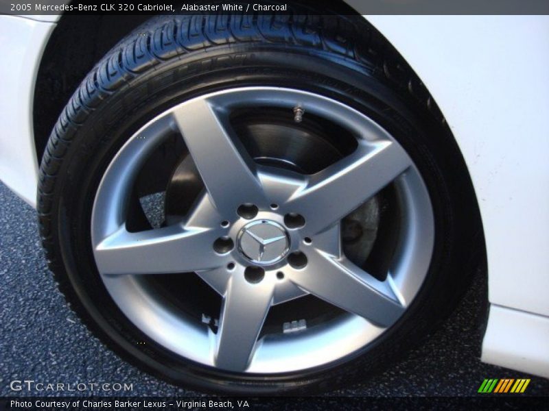 Alabaster White / Charcoal 2005 Mercedes-Benz CLK 320 Cabriolet