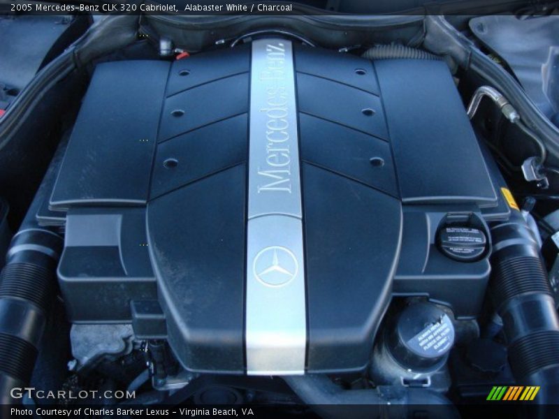 Alabaster White / Charcoal 2005 Mercedes-Benz CLK 320 Cabriolet