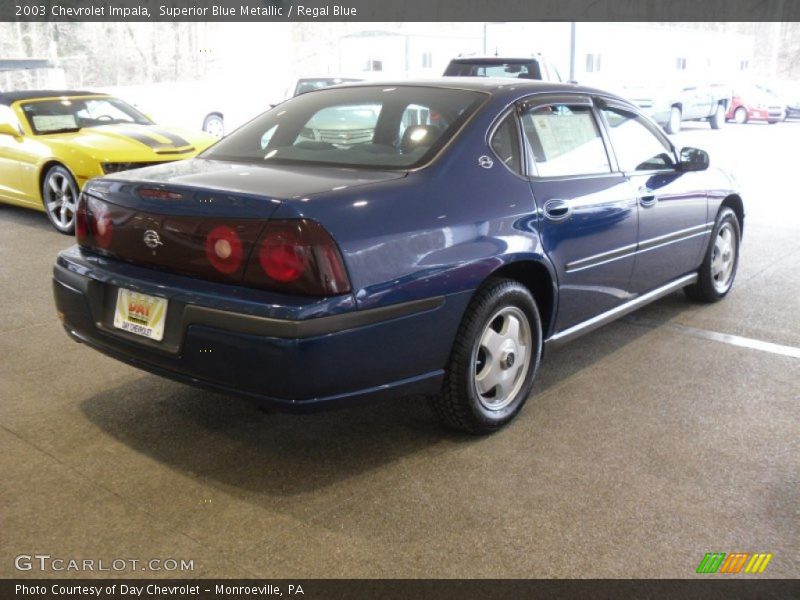 Superior Blue Metallic / Regal Blue 2003 Chevrolet Impala