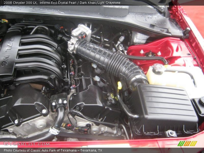Inferno Red Crystal Pearl / Dark Khaki/Light Graystone 2008 Chrysler 300 LX