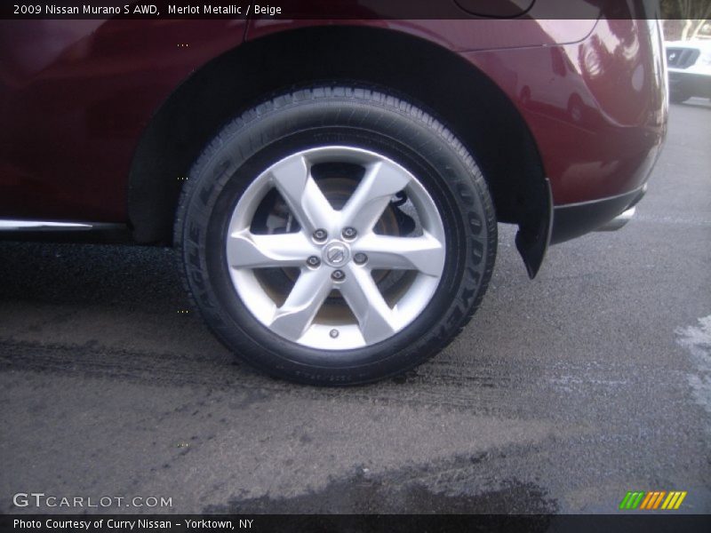 Merlot Metallic / Beige 2009 Nissan Murano S AWD