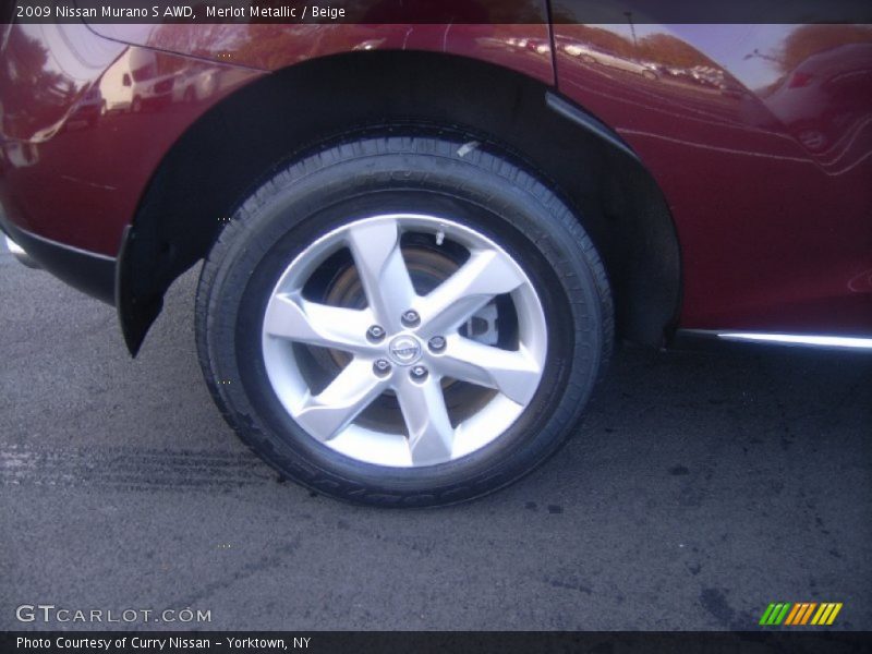 Merlot Metallic / Beige 2009 Nissan Murano S AWD