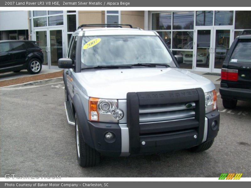 Zermatt Silver Metallic / Alpaca Beige 2007 Land Rover LR3 V8 HSE