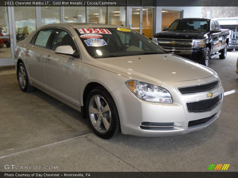 Gold Mist Metallic / Cocoa/Cashmere 2011 Chevrolet Malibu LT