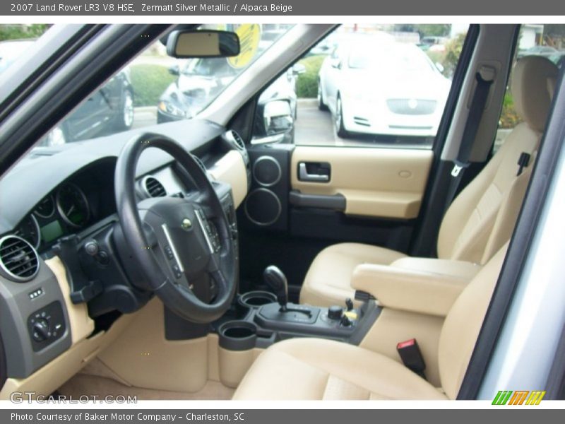 Zermatt Silver Metallic / Alpaca Beige 2007 Land Rover LR3 V8 HSE