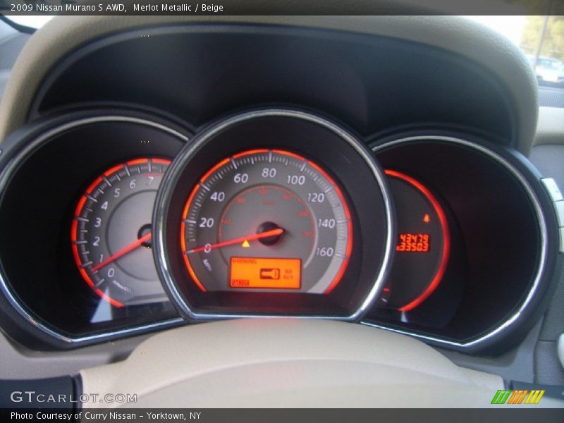 Merlot Metallic / Beige 2009 Nissan Murano S AWD