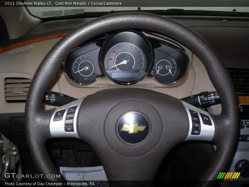 Gold Mist Metallic / Cocoa/Cashmere 2011 Chevrolet Malibu LT