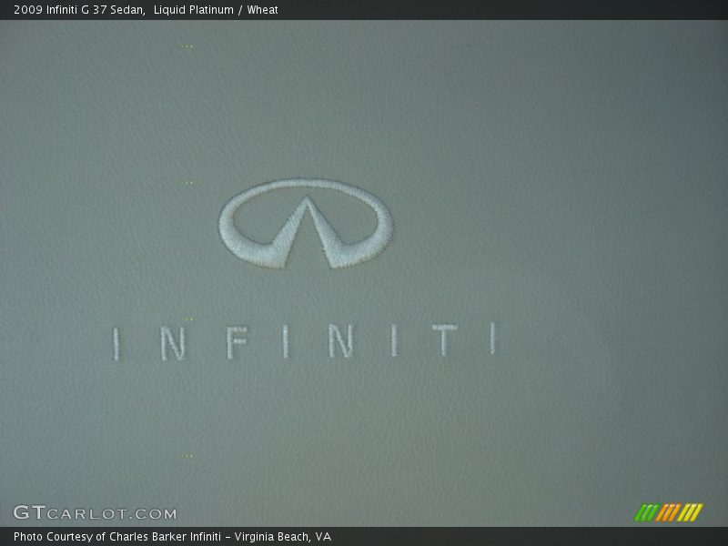 Liquid Platinum / Wheat 2009 Infiniti G 37 Sedan