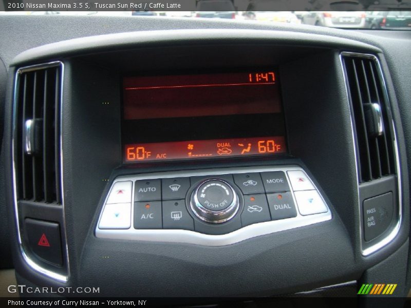 Tuscan Sun Red / Caffe Latte 2010 Nissan Maxima 3.5 S