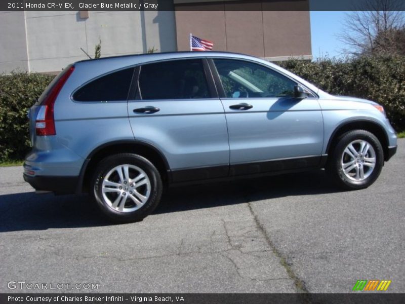 Glacier Blue Metallic / Gray 2011 Honda CR-V EX