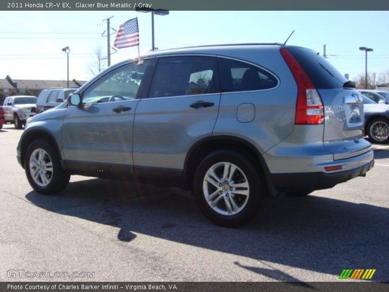 Glacier Blue Metallic / Gray 2011 Honda CR-V EX
