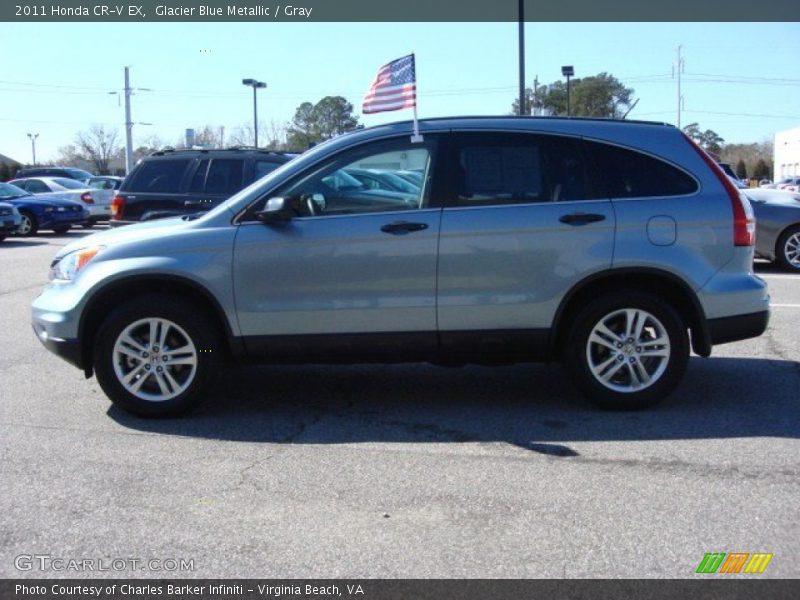 Glacier Blue Metallic / Gray 2011 Honda CR-V EX