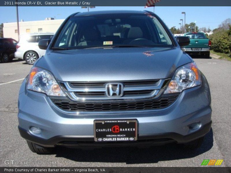 Glacier Blue Metallic / Gray 2011 Honda CR-V EX