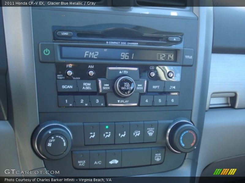 Glacier Blue Metallic / Gray 2011 Honda CR-V EX