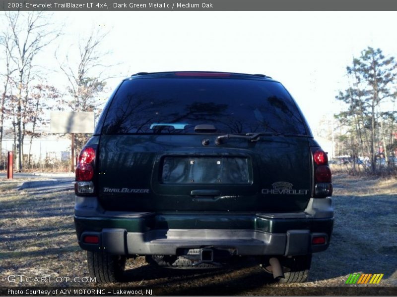 Dark Green Metallic / Medium Oak 2003 Chevrolet TrailBlazer LT 4x4