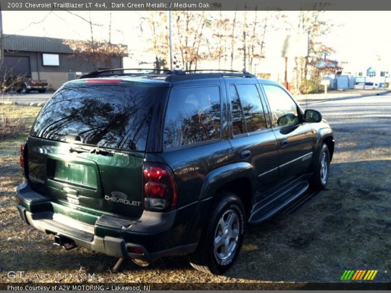 Dark Green Metallic / Medium Oak 2003 Chevrolet TrailBlazer LT 4x4