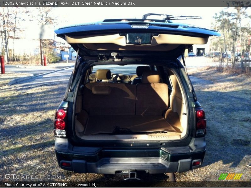 Dark Green Metallic / Medium Oak 2003 Chevrolet TrailBlazer LT 4x4