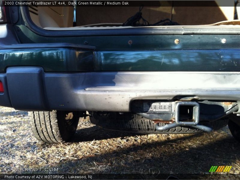 Dark Green Metallic / Medium Oak 2003 Chevrolet TrailBlazer LT 4x4