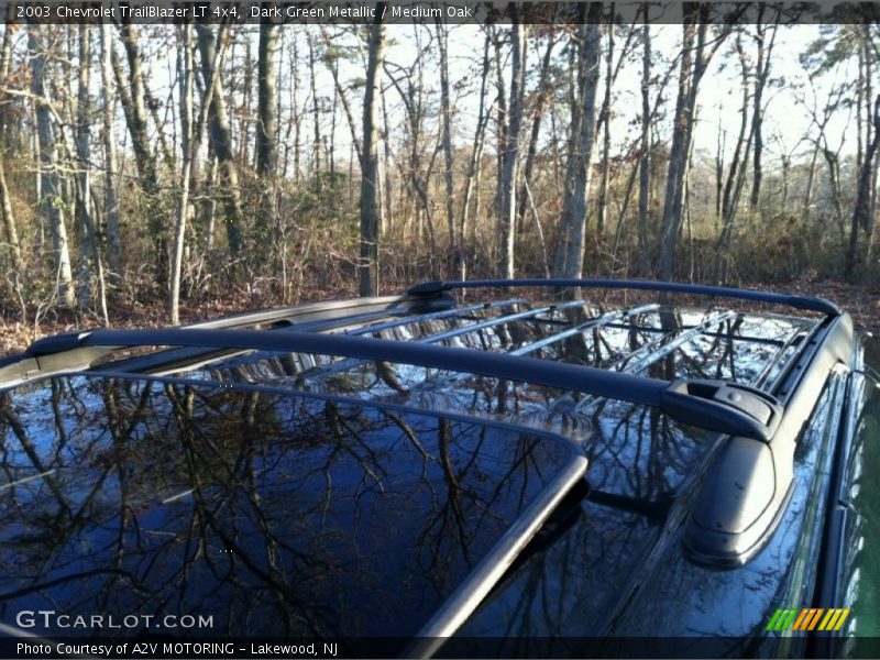 Dark Green Metallic / Medium Oak 2003 Chevrolet TrailBlazer LT 4x4