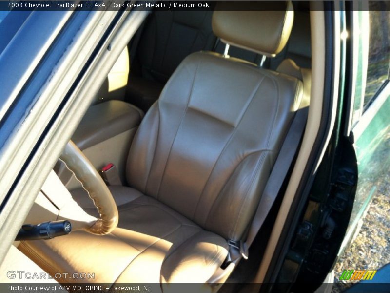 Dark Green Metallic / Medium Oak 2003 Chevrolet TrailBlazer LT 4x4