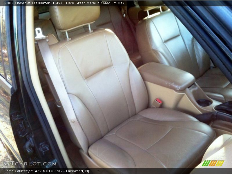 Dark Green Metallic / Medium Oak 2003 Chevrolet TrailBlazer LT 4x4