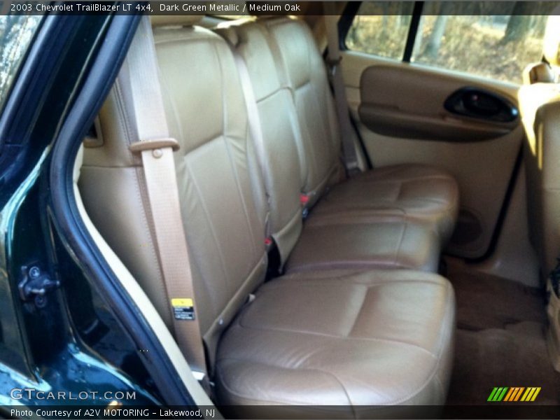 Dark Green Metallic / Medium Oak 2003 Chevrolet TrailBlazer LT 4x4