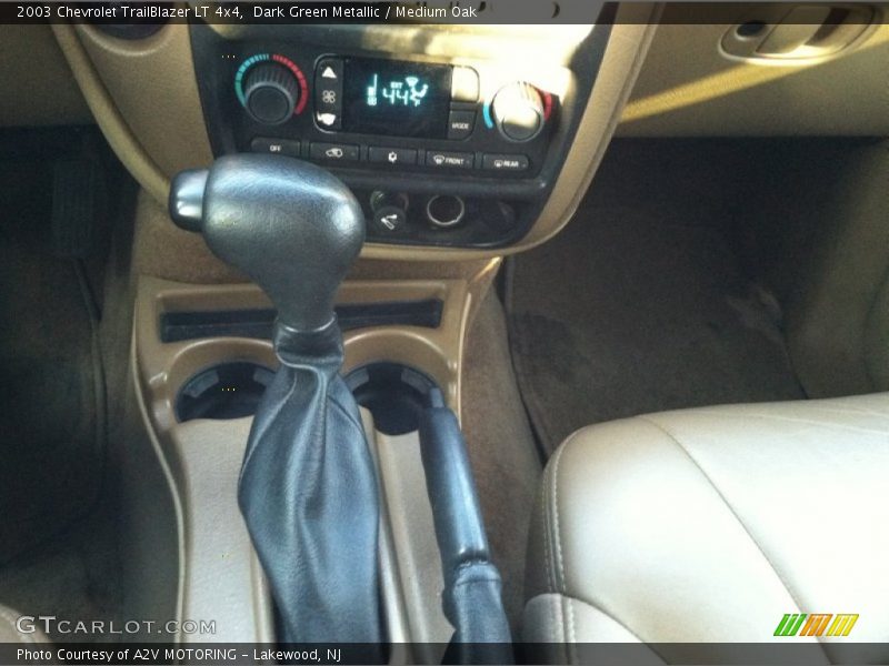 Dark Green Metallic / Medium Oak 2003 Chevrolet TrailBlazer LT 4x4