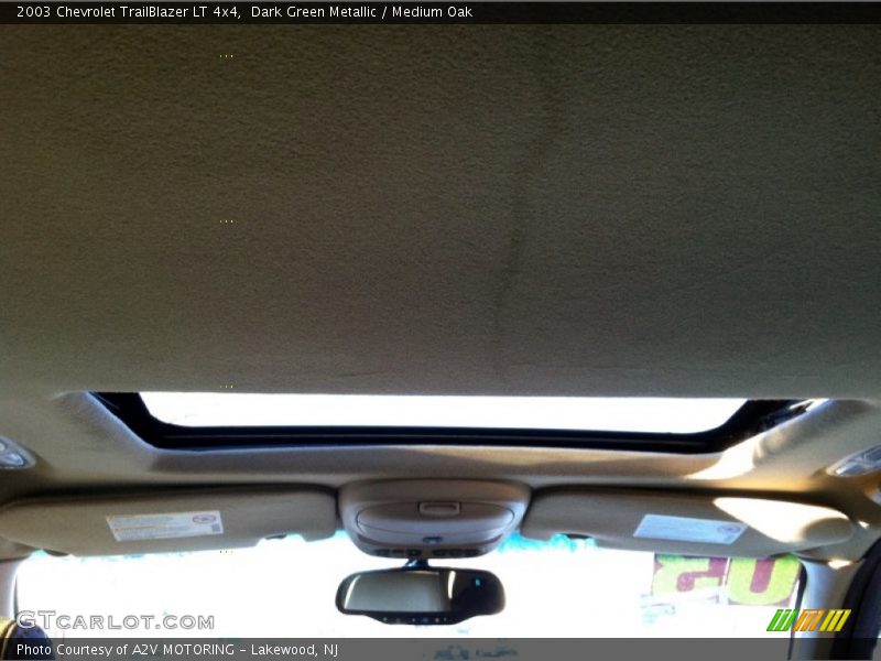 Dark Green Metallic / Medium Oak 2003 Chevrolet TrailBlazer LT 4x4