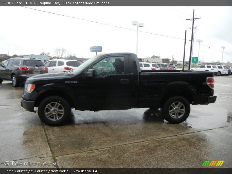 Black / Stone/Medium Stone 2009 Ford F150 XL Regular Cab