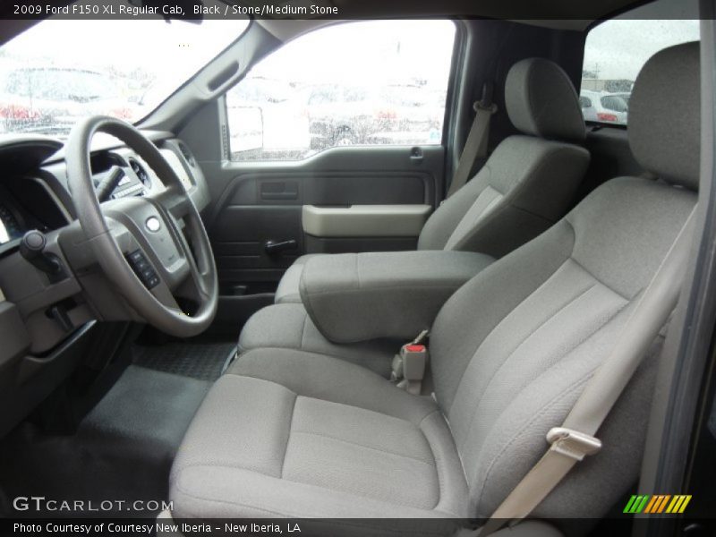 Black / Stone/Medium Stone 2009 Ford F150 XL Regular Cab