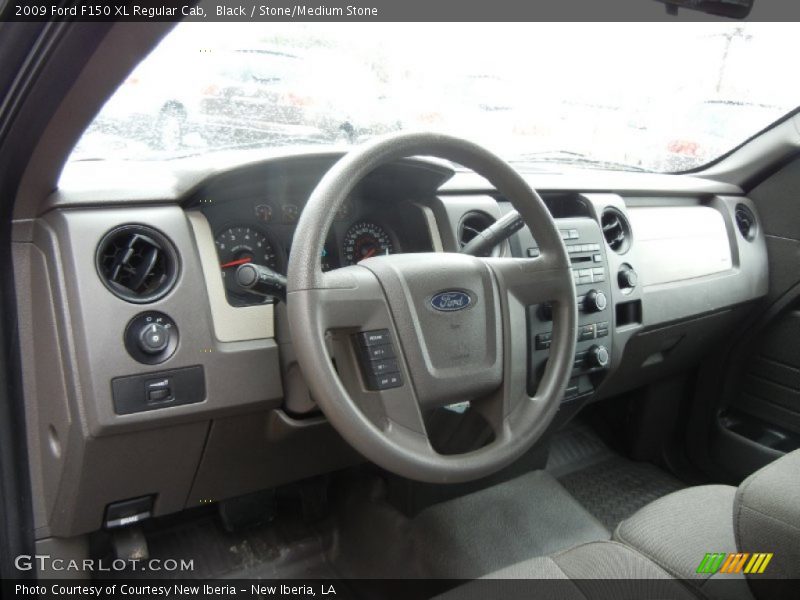 Black / Stone/Medium Stone 2009 Ford F150 XL Regular Cab